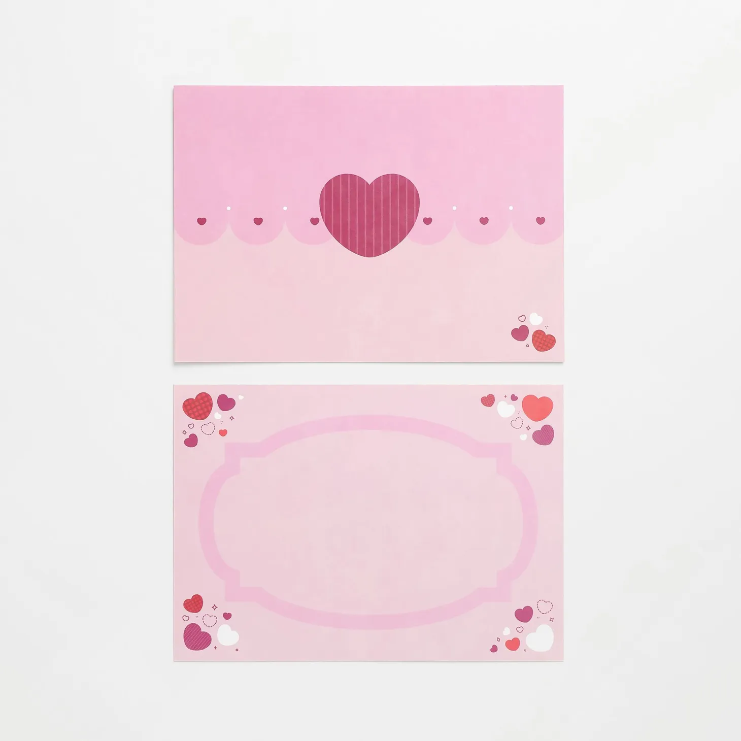 2pcs Heart Card & Envelope Set