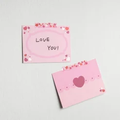 2pcs Heart Card & Envelope Set