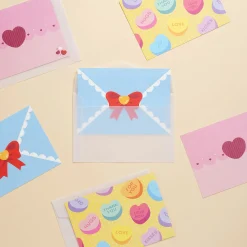 2pcs Heart Card & Envelope Set