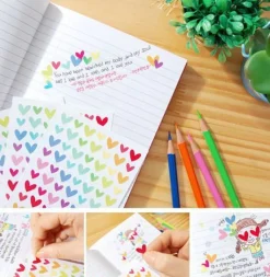 9pcs Heart Deco Sticker Set v2