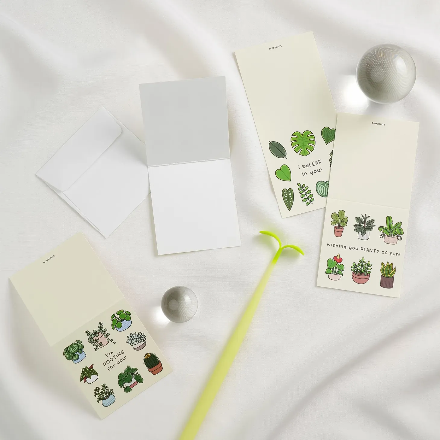 2pcs Houseplant Mini Card Set