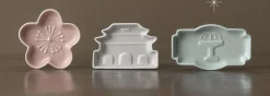 3pcs Korean Palace Mini Sauce Dish Set