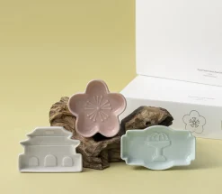 3pcs Korean Palace Mini Sauce Dish Set