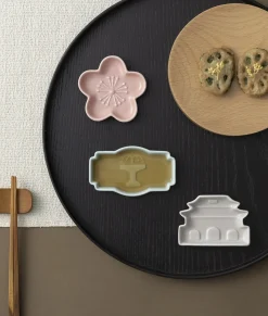 3pcs Korean Palace Mini Sauce Dish Set