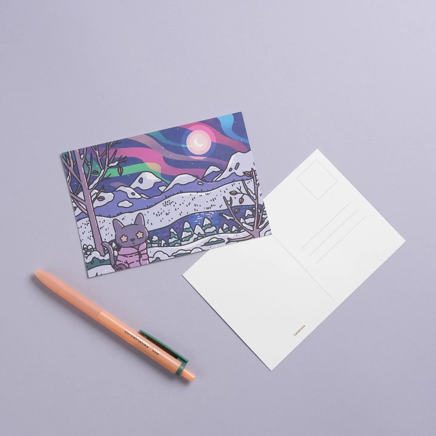 12pcs Lana & Tuxedo Cat Postcard Set v2