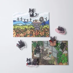 12pcs Lana & Tuxedo Cat Postcard Set v2