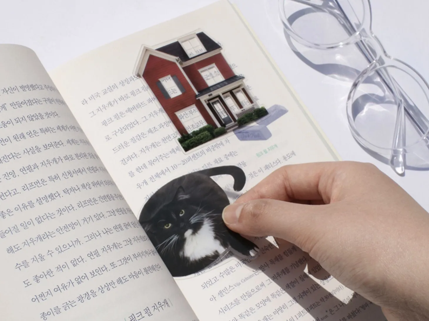 2pcs Large Translucent Bookmark Set