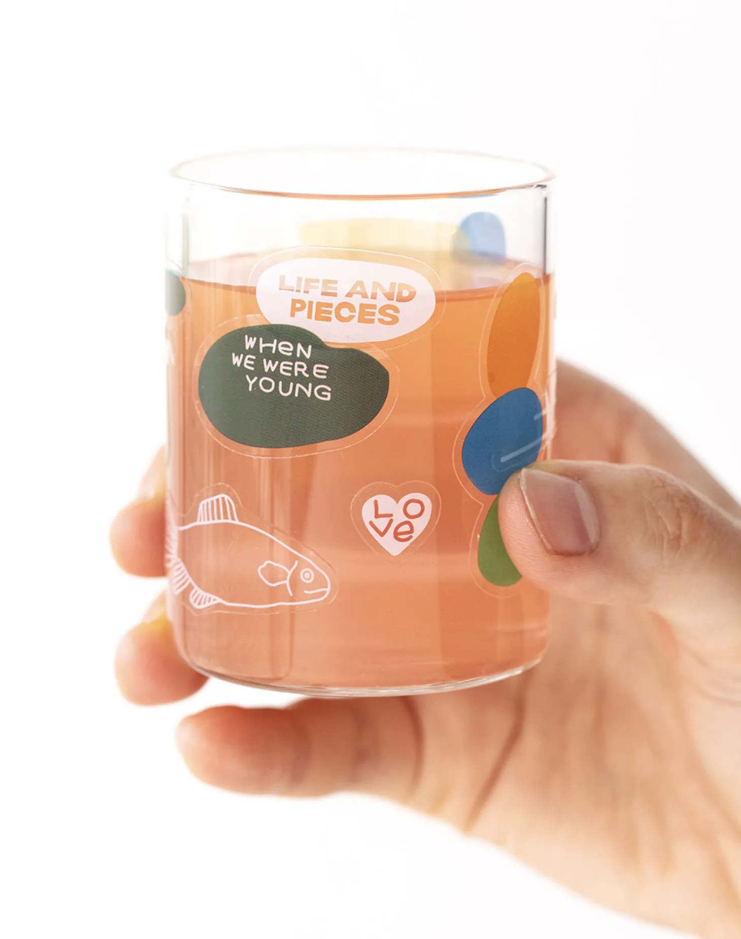 6pcs Life & Pieces Clear Sticker Set