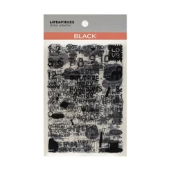 6pcs Life & Pieces Clear Sticker Set