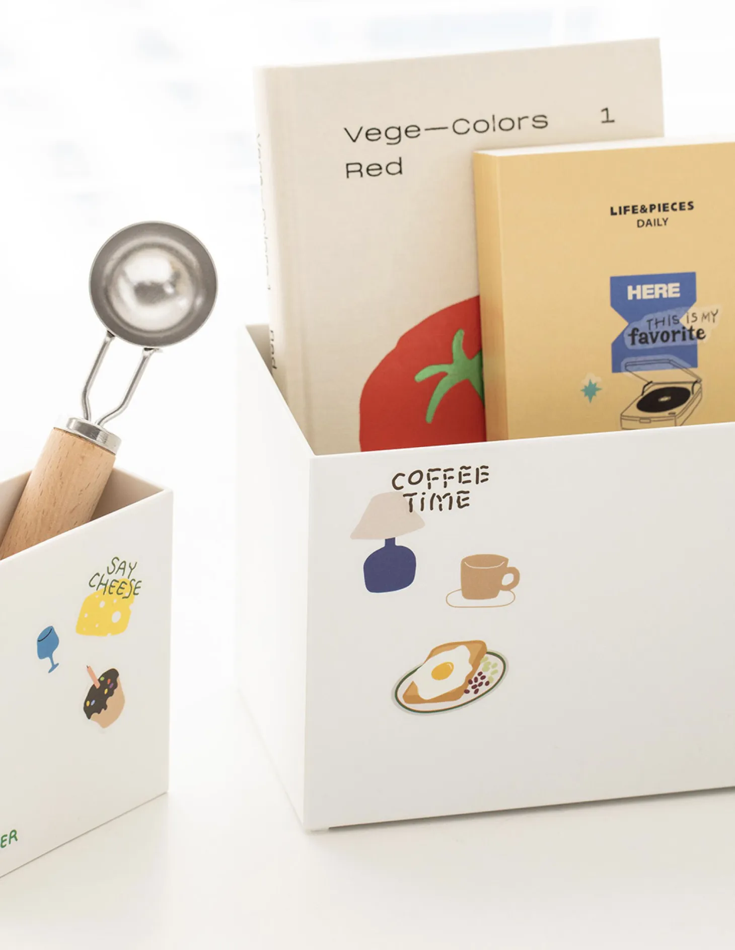 6pcs Life & Pieces Clear Sticker Set