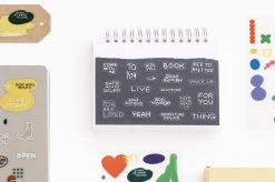 6pcs Life & Pieces Clear Sticker Set