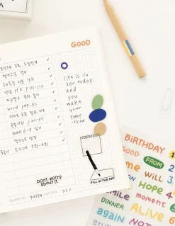 6pcs Life & Pieces Clear Sticker Set