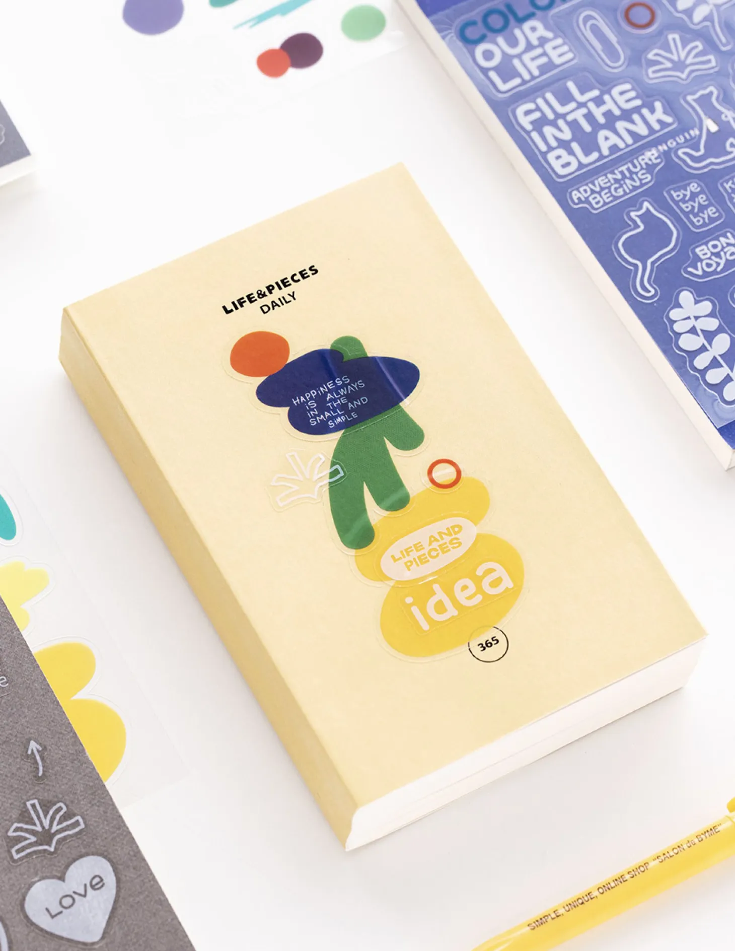 6pcs Life & Pieces Clear Sticker Set