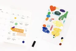 6pcs Life & Pieces Clear Sticker Set
