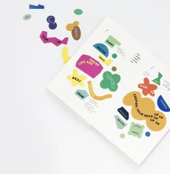 8pcs Life & Pieces Fragment Removable Sticker Set