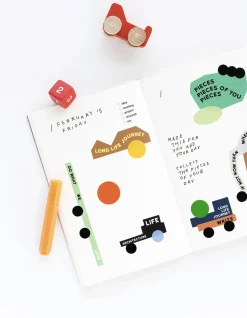 8pcs Life & Pieces Fragment Removable Sticker Set