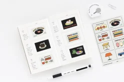 8pcs Life & Pieces Life Removable Sticker Set
