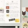6pcs Life & Pieces Vintage Label Sticker Set