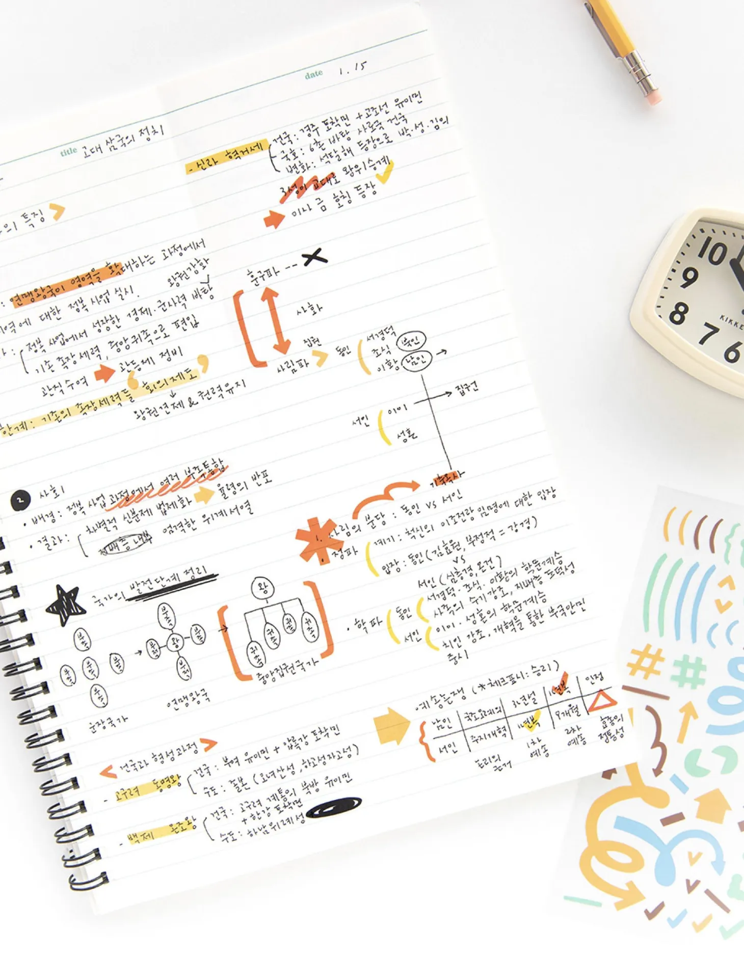 8pcs Little Things See-through Sticker Set