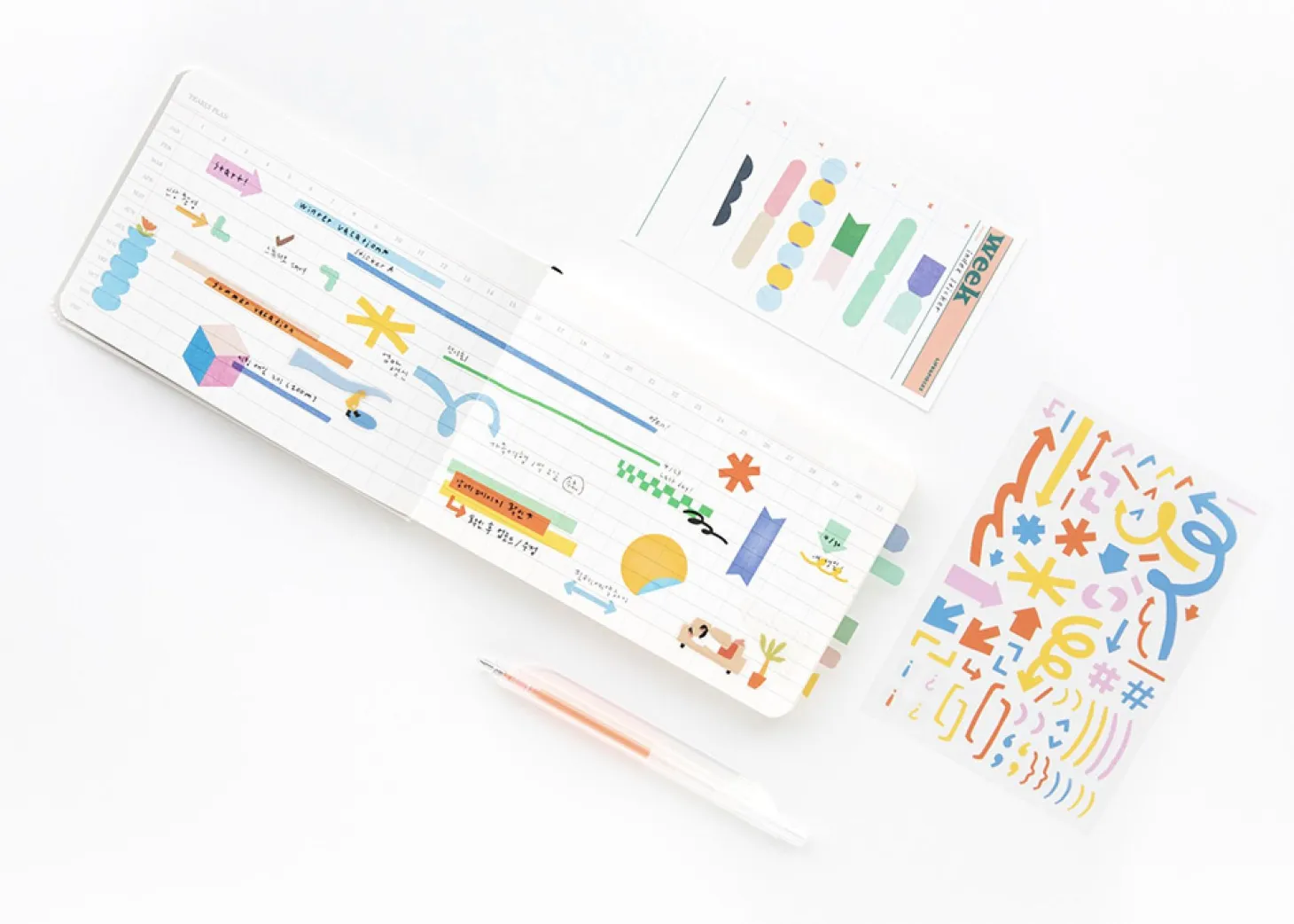 8pcs Little Things See-through Sticker Set