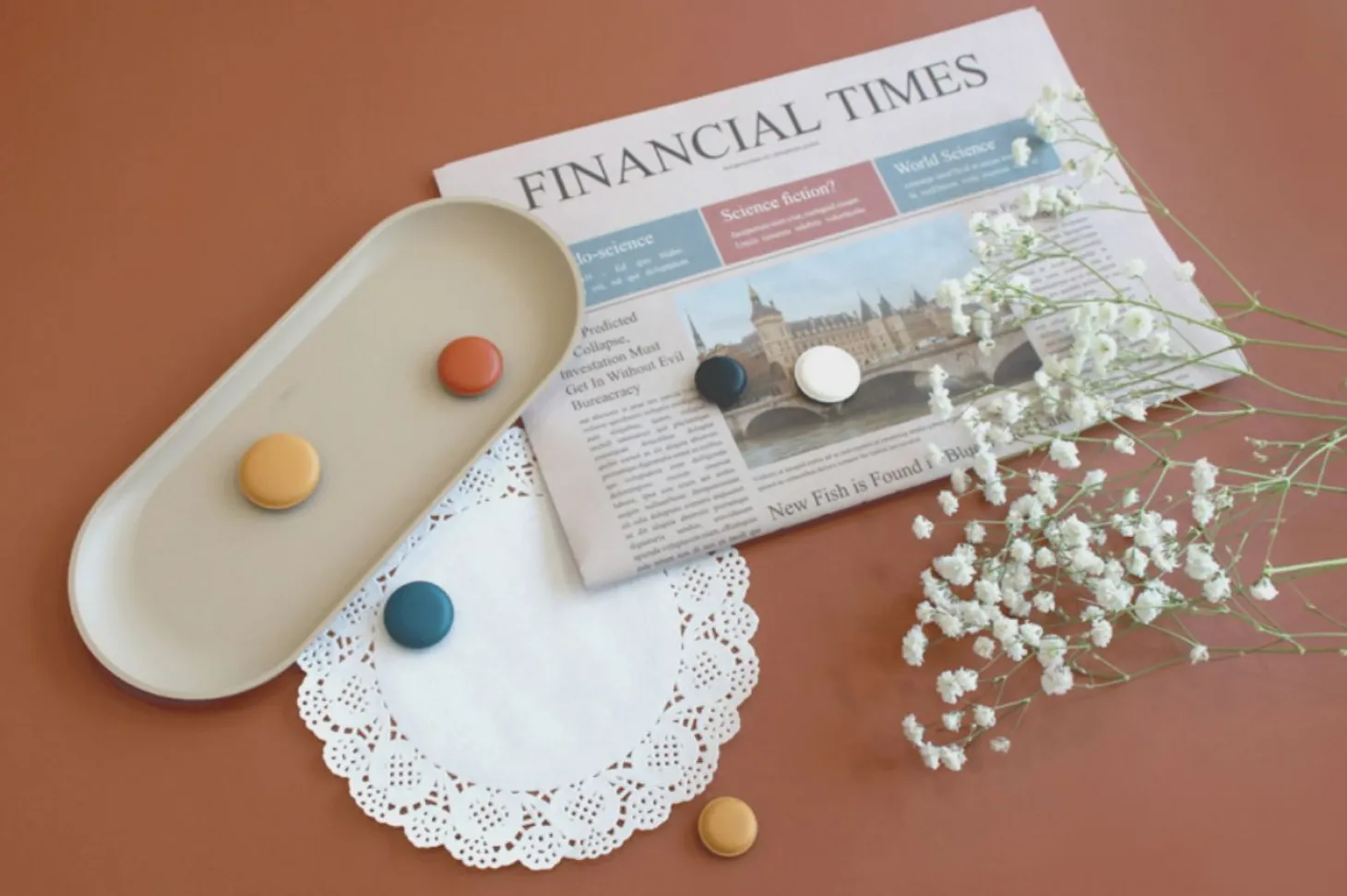 5pcs Macaron Magnet Set