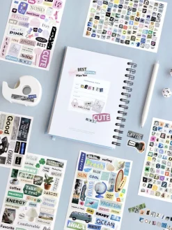 6pcs Magazine Collage Sticker Set