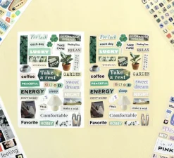 6pcs Magazine Collage Sticker Set