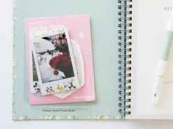 2pcs Medium Round Pocket Sticker Set