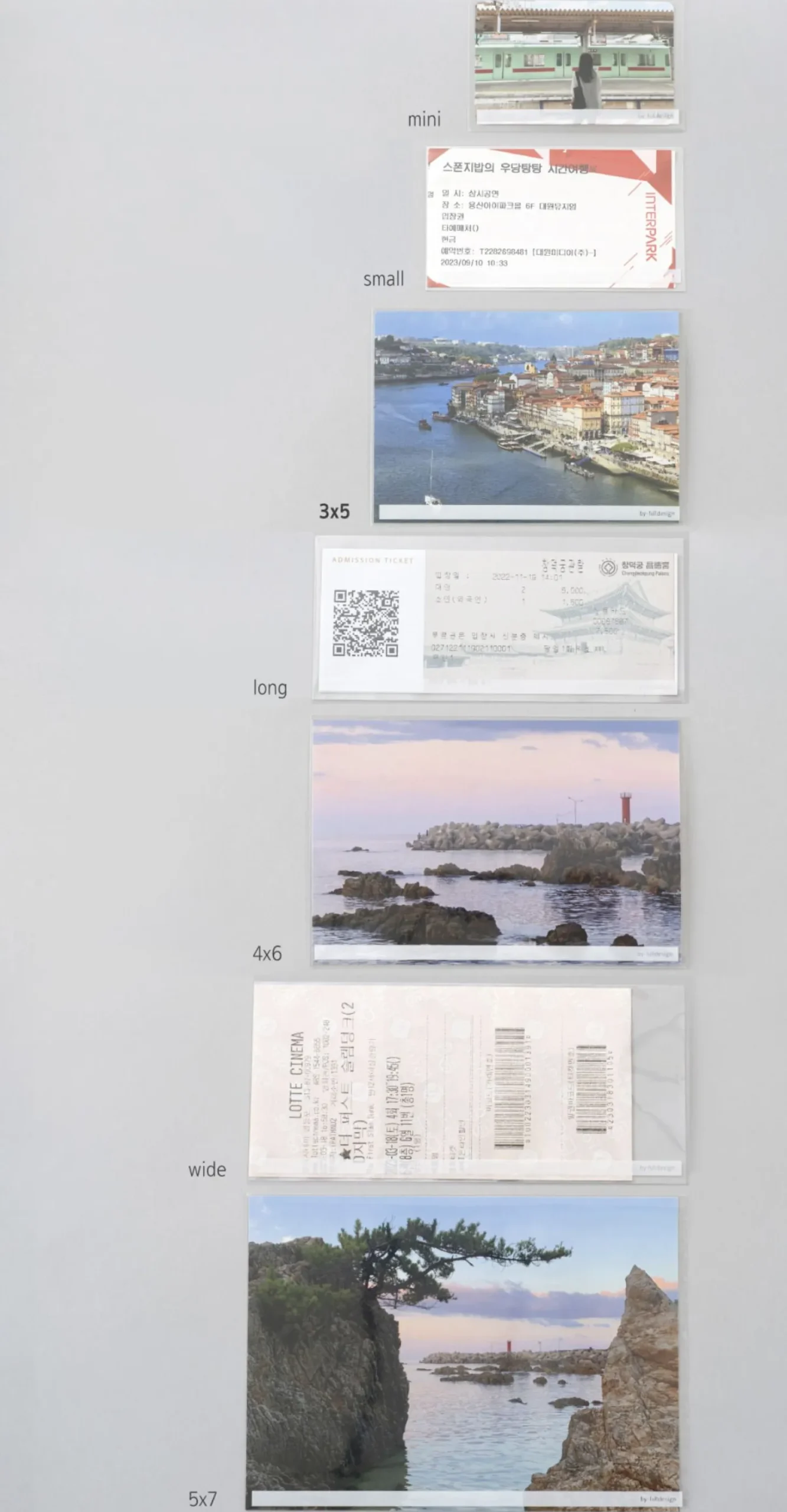 50pcs Memory Photo Pocket Set