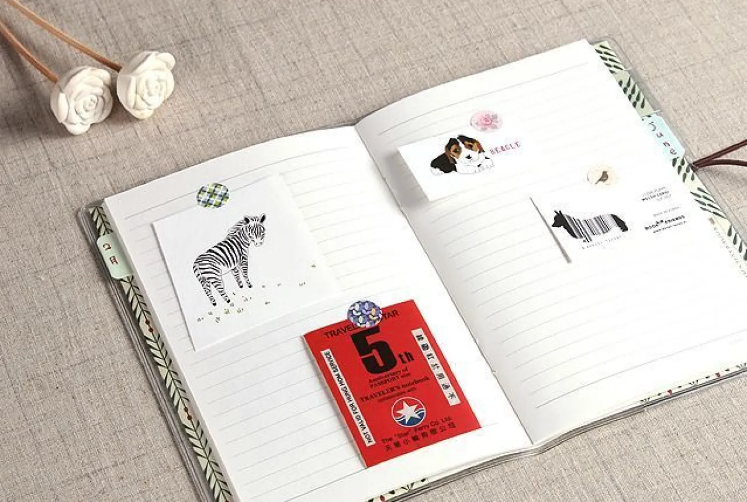 3pcs Mina Vanner Lined Refill Notebook Set