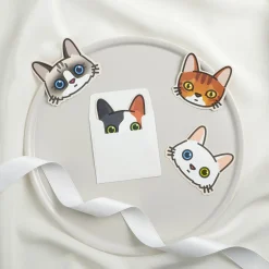 10pcs Mini Cat Face Card Set
