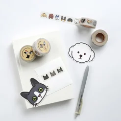 10pcs Mini Cat Face Card Set