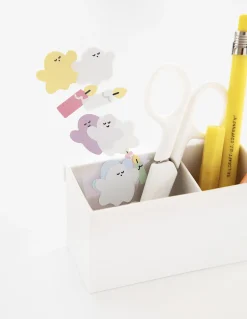 2pcs Mini Cat & Ghost Removable Sticker Set