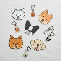 10pcs Mini Dog Face Card Set