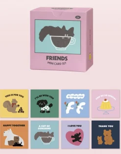 24pcs Mini Friends Card Set