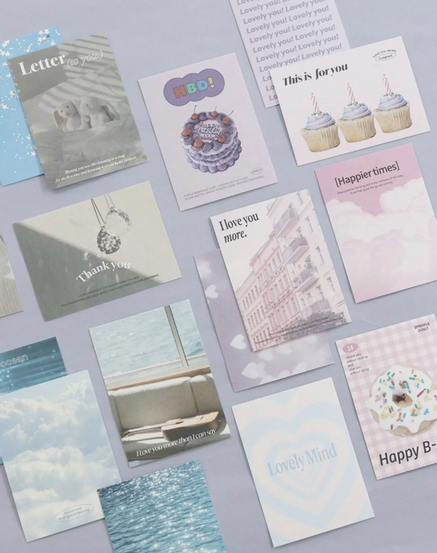24pcs Mini Moodscape Postcard Set