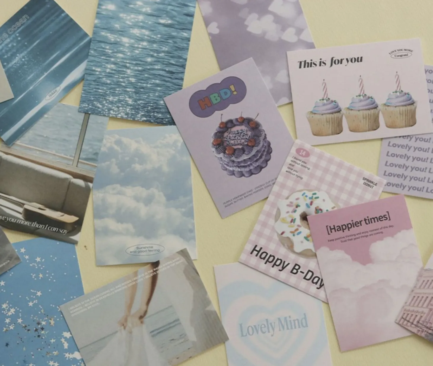 24pcs Mini Moodscape Postcard Set