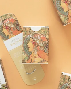 48pcs Mucha Label Sticker Set