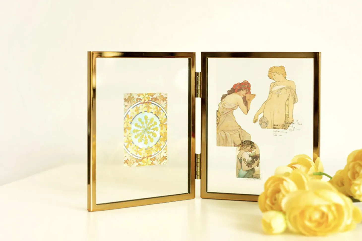 48pcs Mucha Label Sticker Set