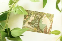48pcs Mucha Label Sticker Set