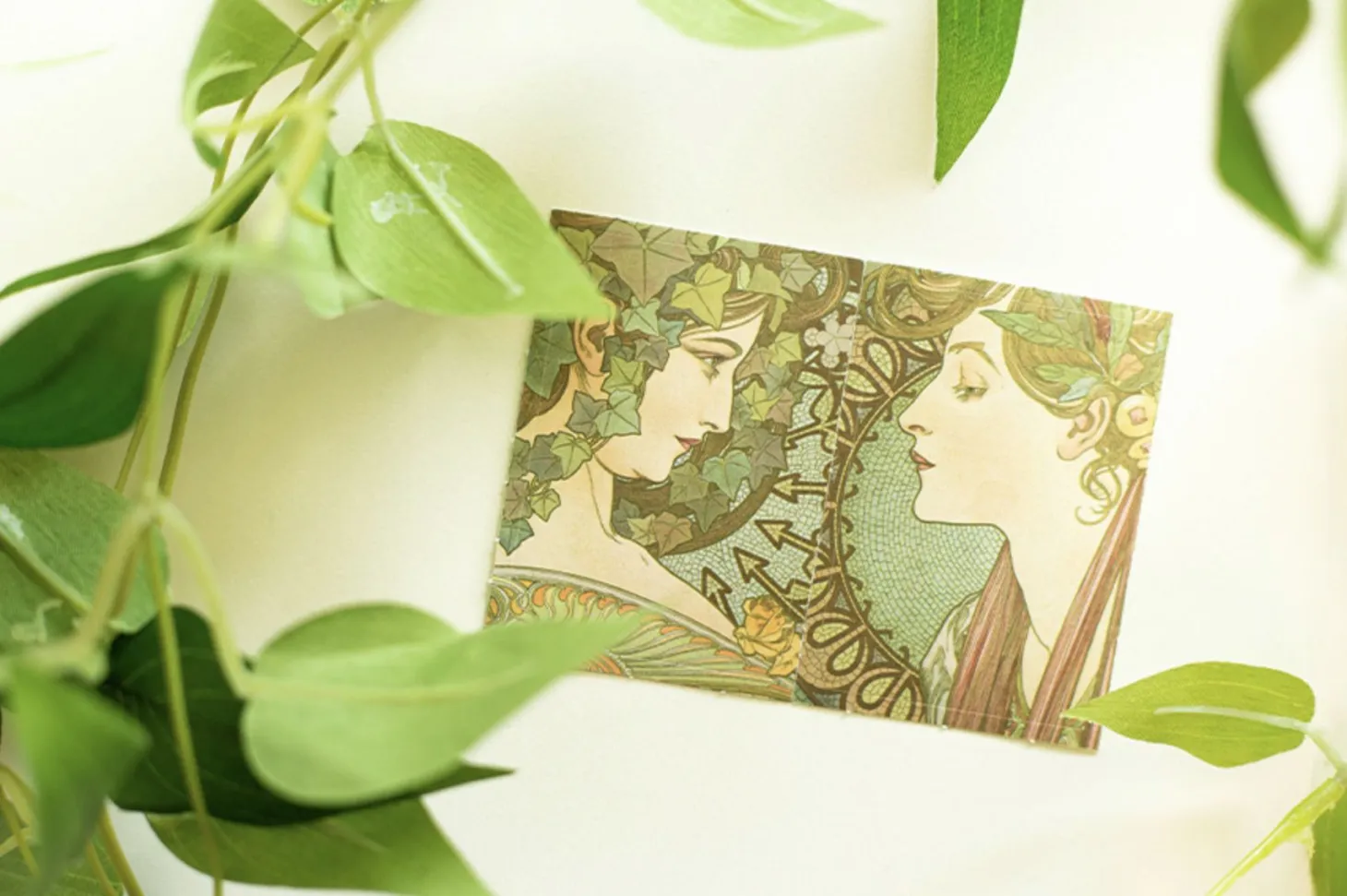 48pcs Mucha Label Sticker Set