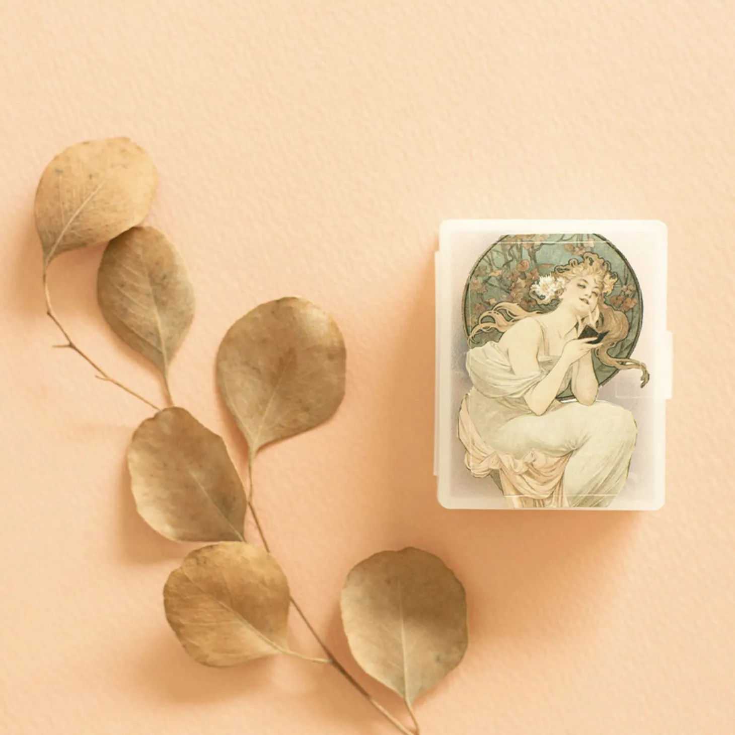 48pcs Mucha Label Sticker Set