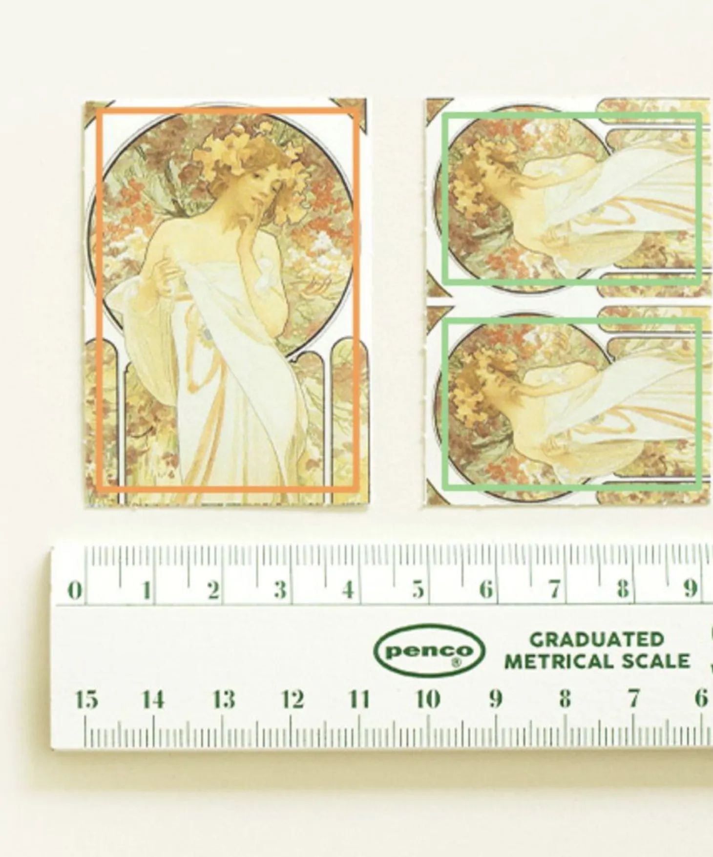 48pcs Mucha Label Sticker Set