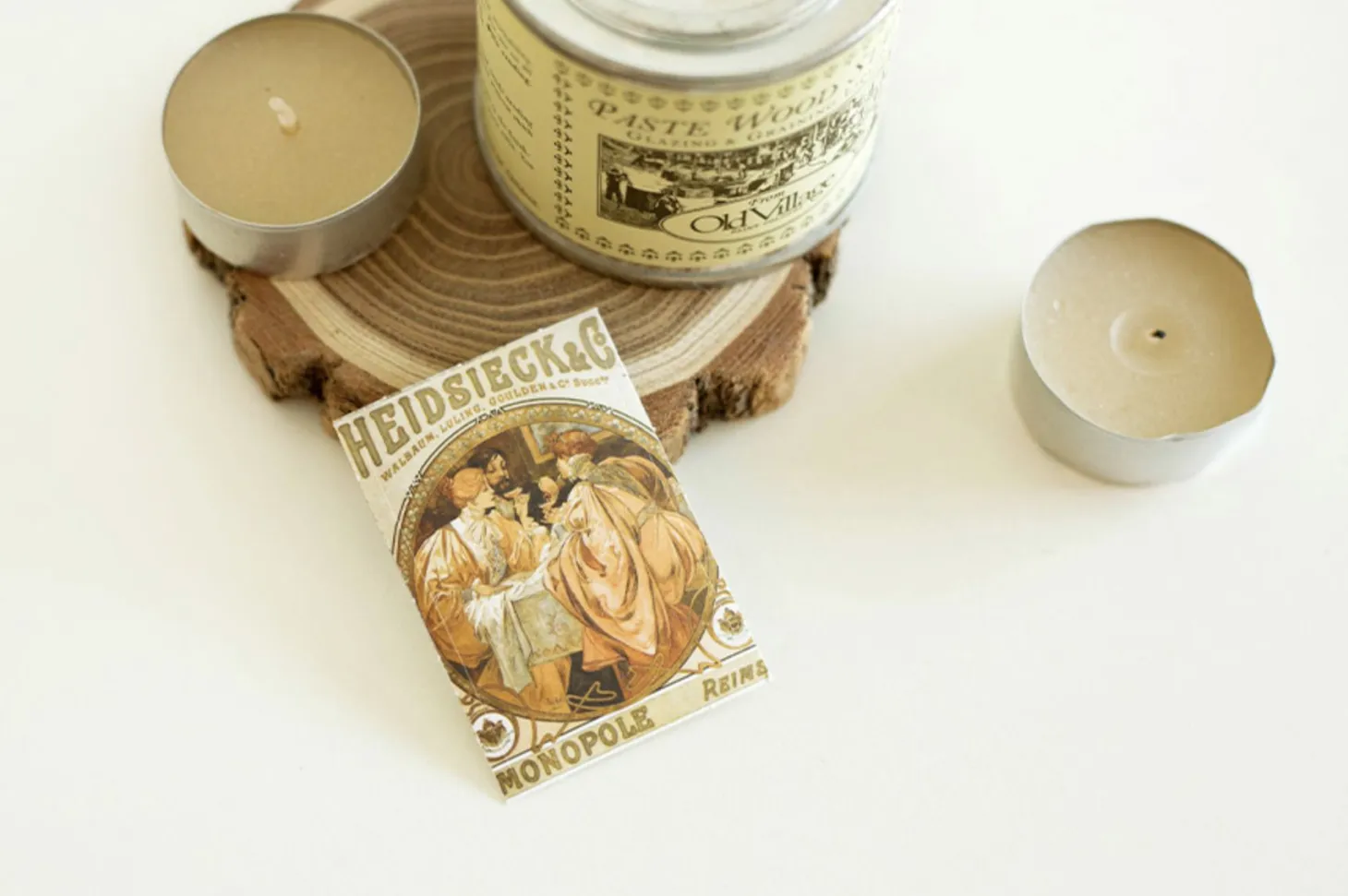 48pcs Mucha Label Sticker Set