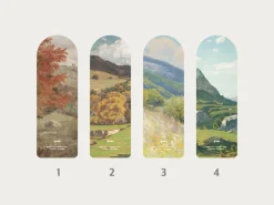 2pcs Nature Arch Bookmark Set