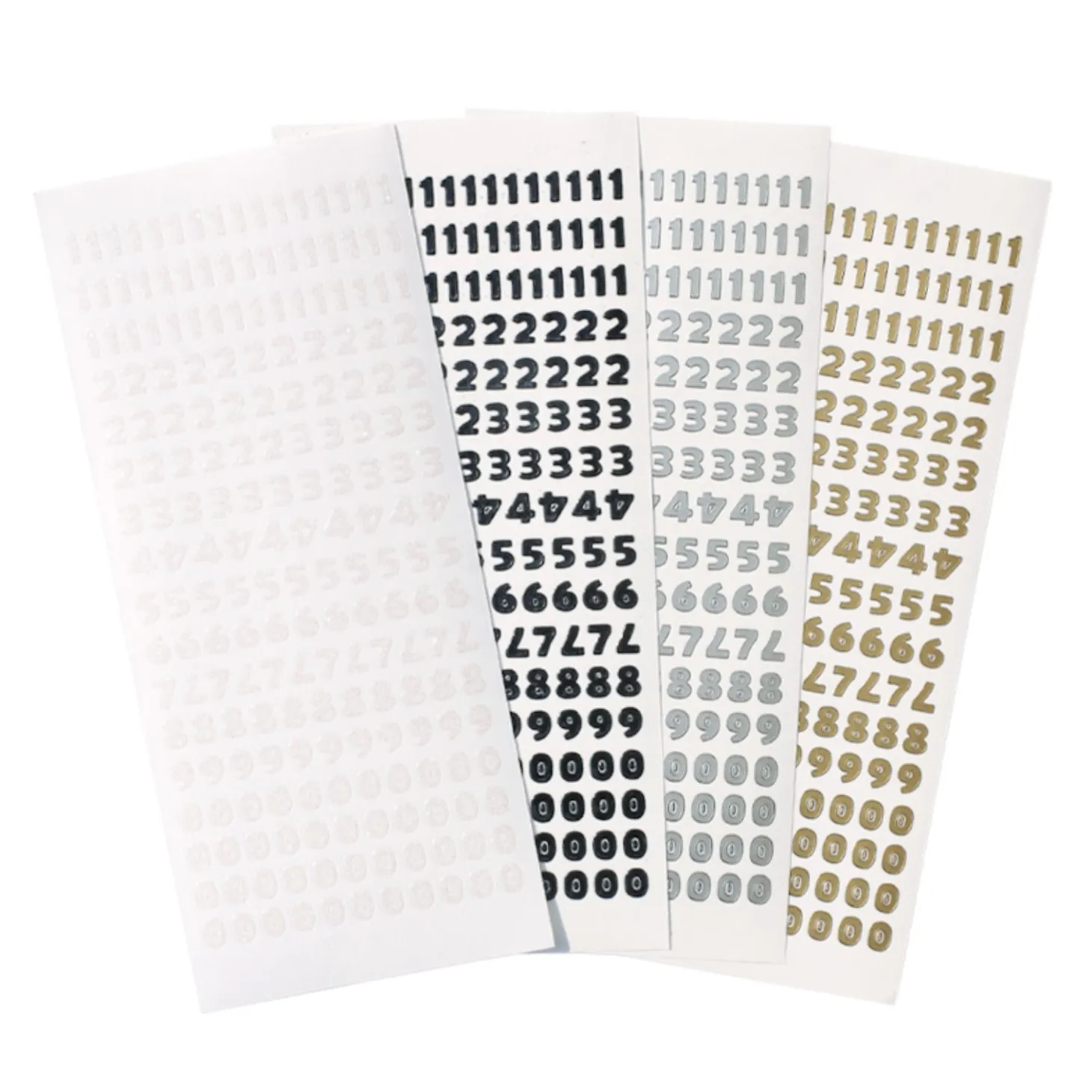 4pcs Number&Alphabet Sticker Set