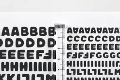 4pcs Number&Alphabet Sticker Set