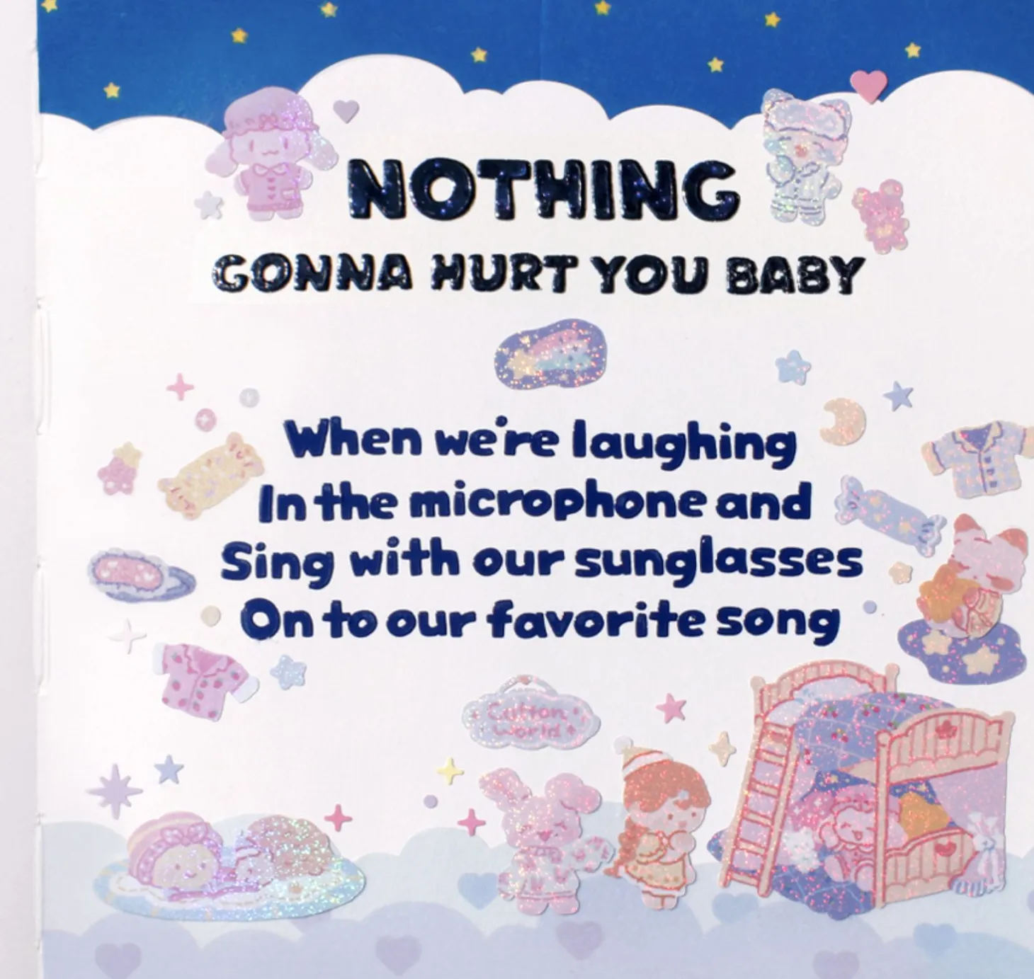 4pcs Number&Alphabet Sticker Set