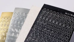4pcs Number&Alphabet Sticker Set