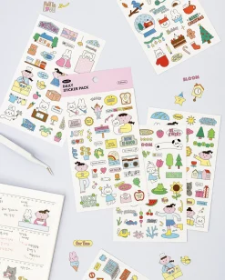 6pcs Palette Daily Sticker Set